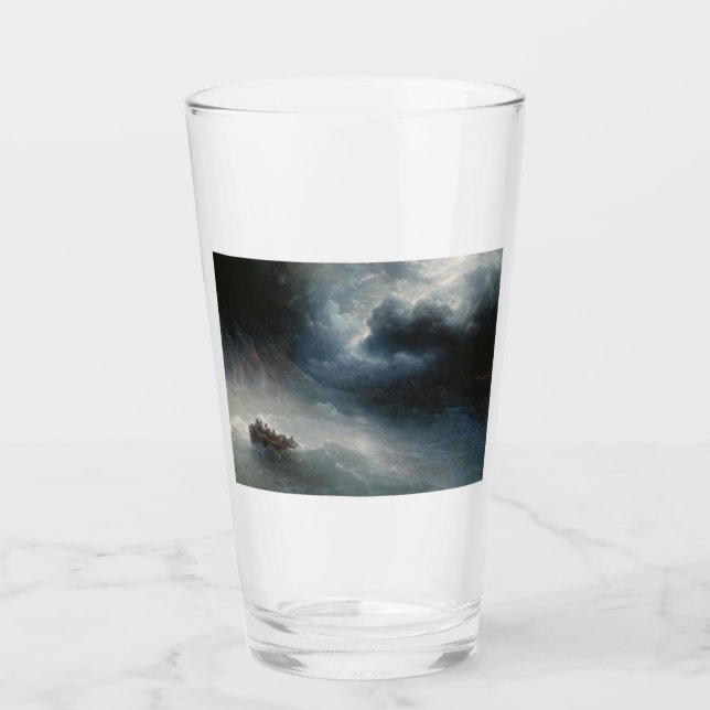Verre La colère des mers (par Ivan Aivazovsky) (Devant)