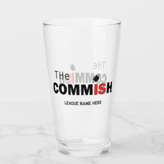 Verre La Commish Custom 16 oz Pint Beer Glass
