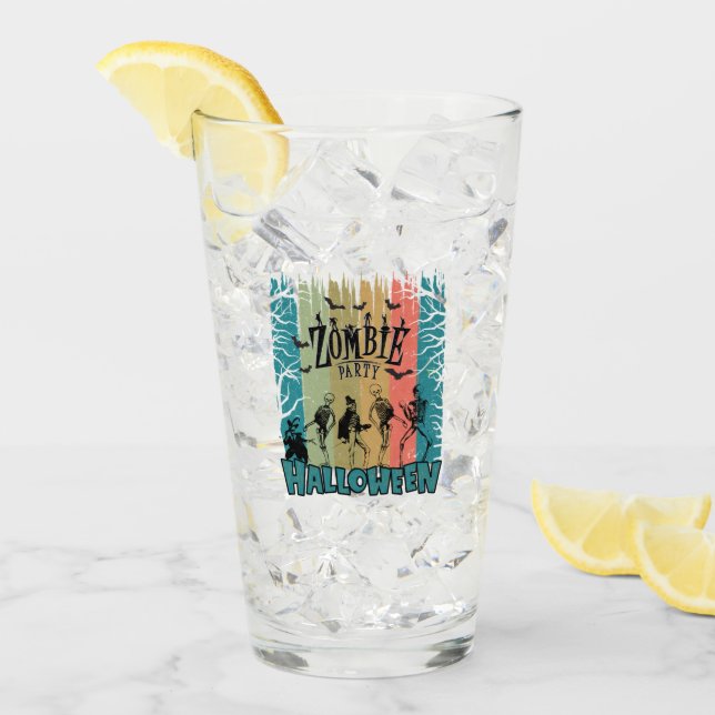 Verre La fête des zombies (Devant glace)