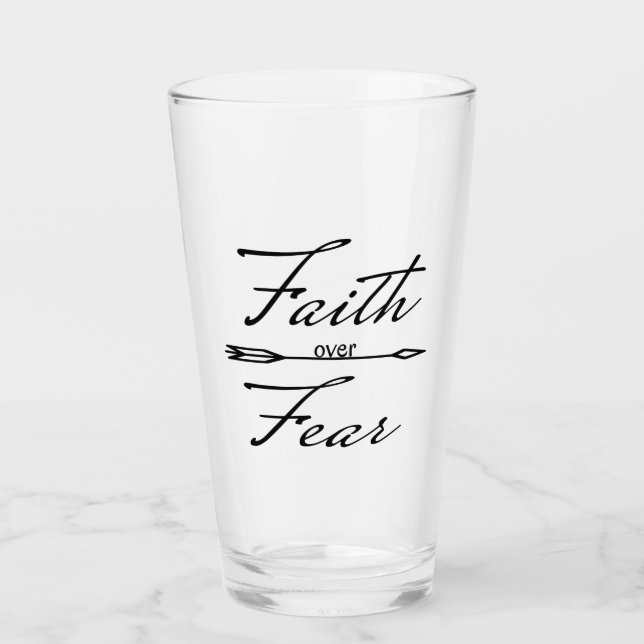 Verre La foi chrétienne sur la peur (Devant)