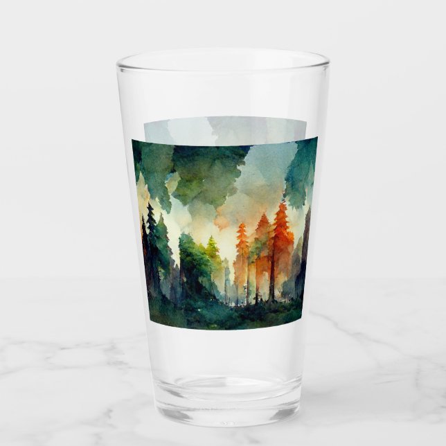 Verre La forêt (nature) (Devant)