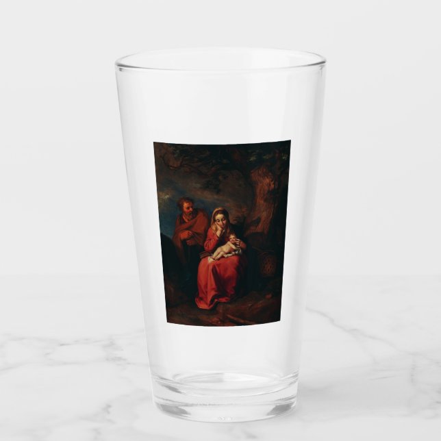 Verre La Fuite en Égypte par Abraham Bloemaert  (Devant)