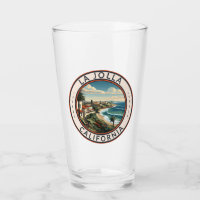 La Jolla California Coastline Travel Art Retro