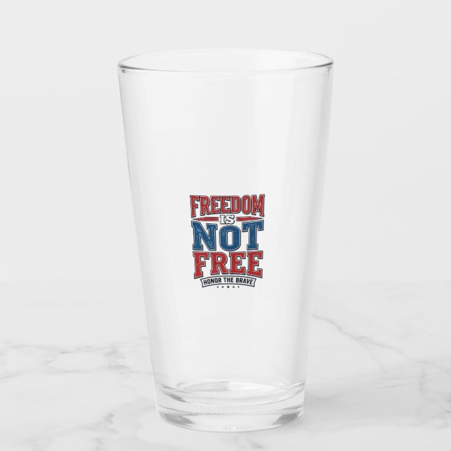 Verre La liberté n'est pas gratuite conception de chemis (Devant)