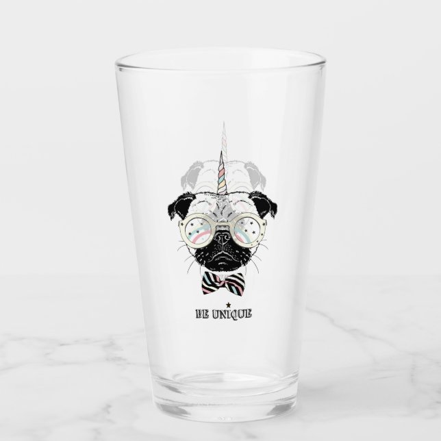 Verre La licorne de carlin | soit unique (Devant)