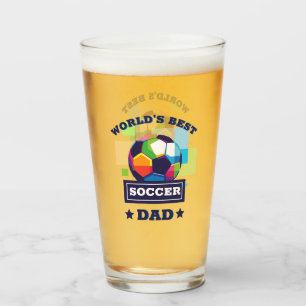 Verre La meilleure Fête des pères de papa de football au