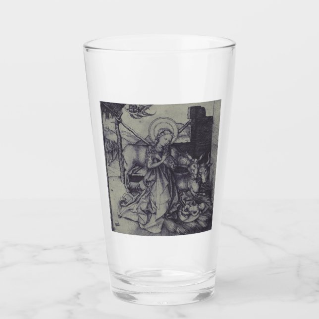 Verre La Nativité de Noël Stark Ink Art (Devant)