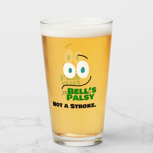 Verre La paralysie de Bell — pas une attaque — (Dos (rempli))