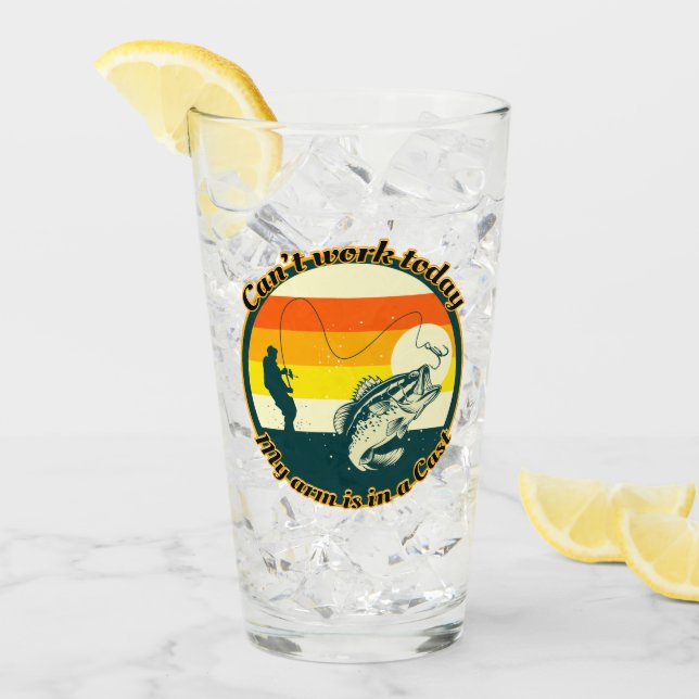 Verre La pêche amusante ne peut pas fonctionner aujourd' (Devant glace)