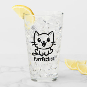Verre La perfection, très mignon chat d'anime