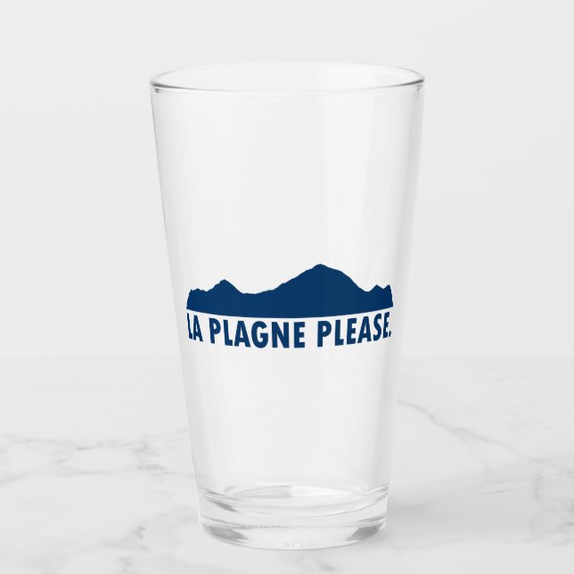 Verre La Plagne France S'il vous plaît (Devant)