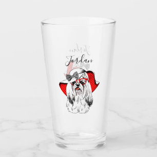 Verre La pousse de mode de Yorkie ajoutent votre nom