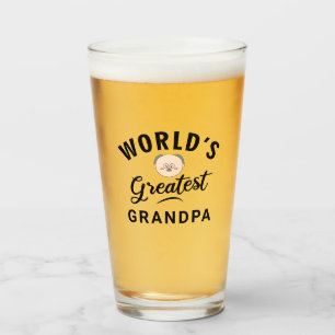 Verre La typographie de grand-père la plus grande du mon