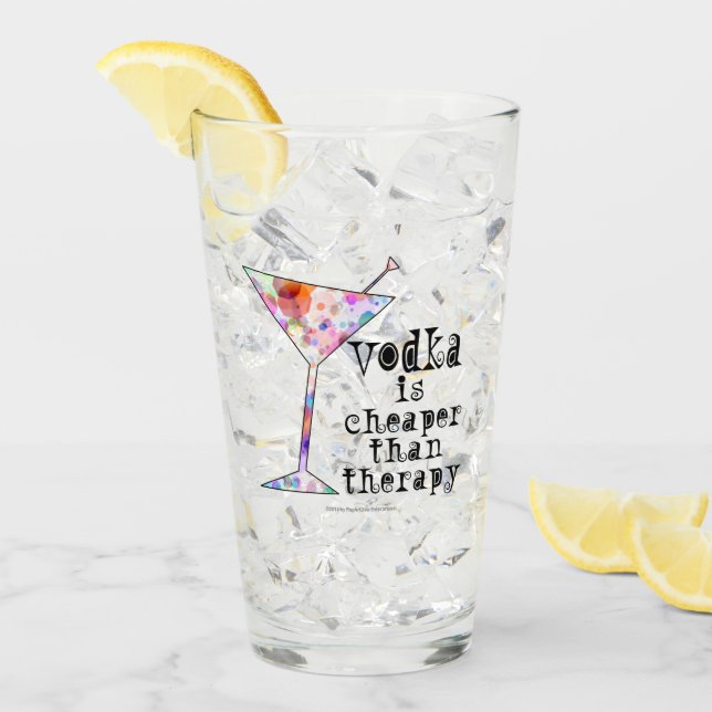 Verre La vodka est meilleur marché que le #Highball de (Devant glace)
