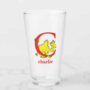 Verre L'ABC de Dr Seuss : Lettre C - Rouge   Ajoutez vot