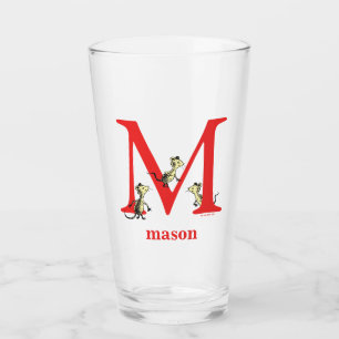 Verre L'ABC de Dr Seuss : Lettre M - Rouge   Ajoutez vot