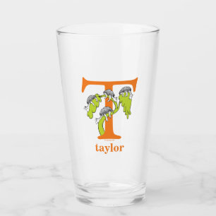 Verre L'ABC de Dr Seuss : Lettre T - Orange Ajoutez vo
