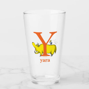 Verre L'ABC du Dr Seuss : Lettre Y - Orange Ajoutez vo