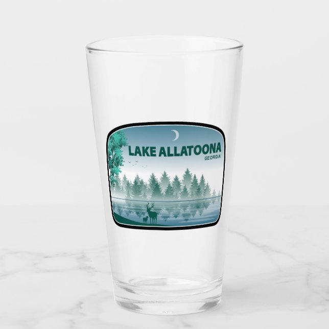 Verre Lac Allatoona Georgia Deer (Devant)