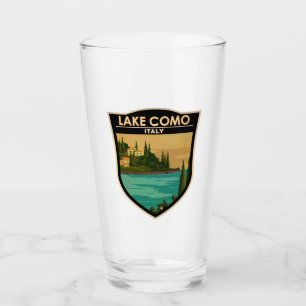 Verre Lac de Côme Italie Vintage
