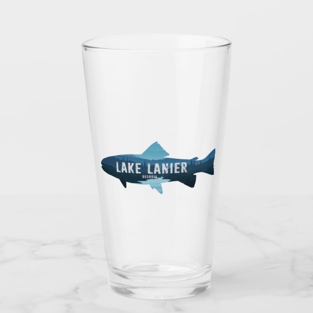 Verre Lac Lanier Poissons Géorgie (Devant)