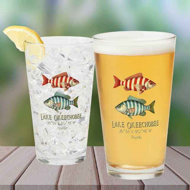 Verre Lac Okeechobee poissons Floride  (Créateur téléchargé)