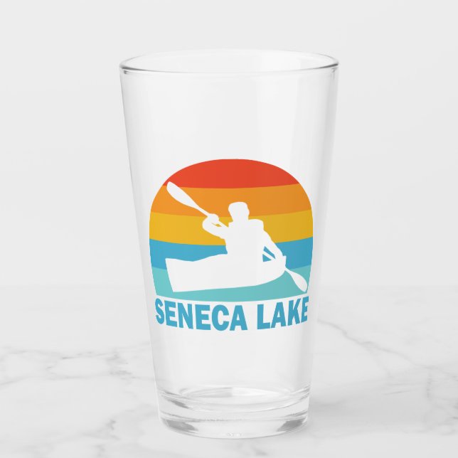 Verre Lac Seneca New York Kayak (Devant)
