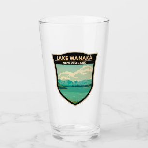 Verre Lac Wanaka Otago Nouvelle-Zélande Travel Art Vinta