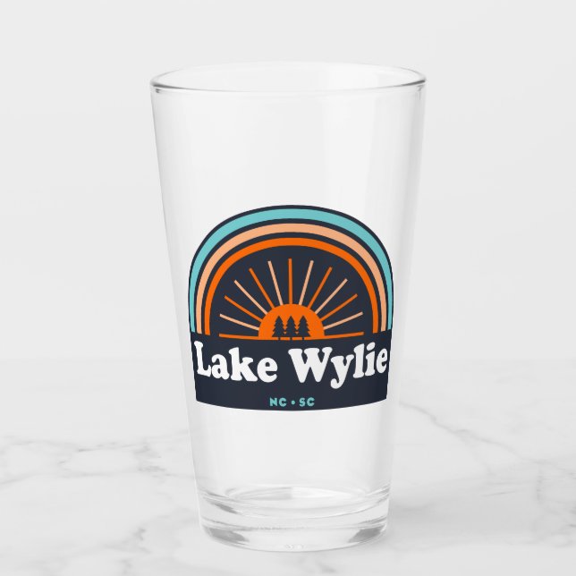 Verre Lac Wylie Caroline du Nord Caroline du Sud Arc en  (Devant)