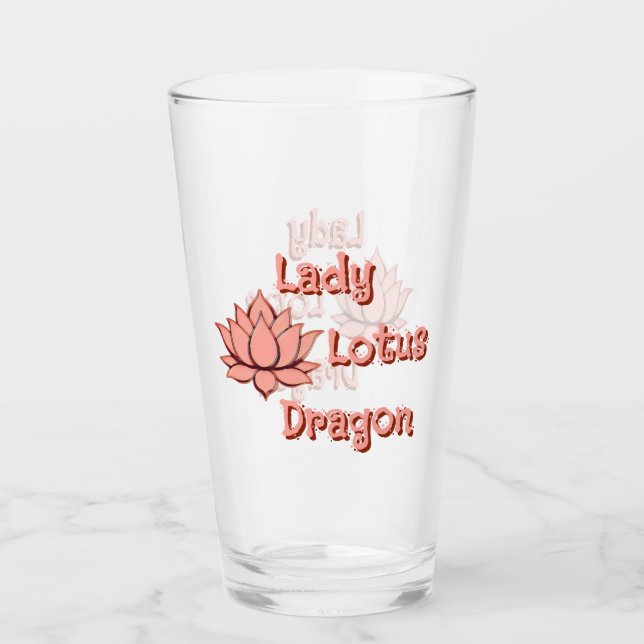 Verre Lady Lotus Dragon-fleur de lotus (Devant)