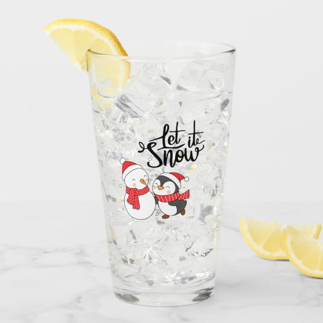 Verre Laisser neiger sur (Devant glace)