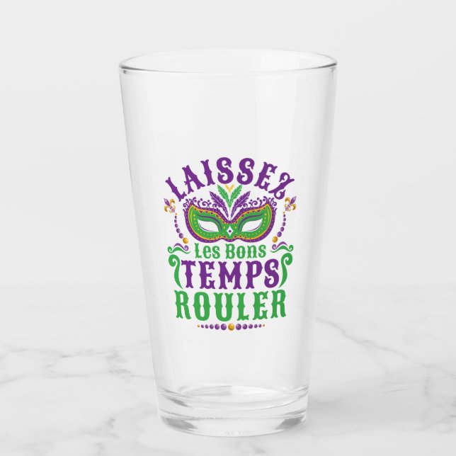 Verre Laissez Les Bons Temps Rouler Mardi Gras
