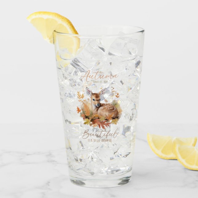 Verre Laissez les choses passer l'automne (Devant glace)