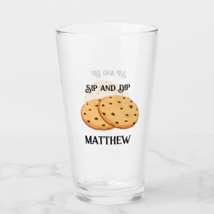 Verre Lait et biscuits personnalisés Sip and Dip