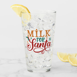 Verre Lait pour le Père Noël