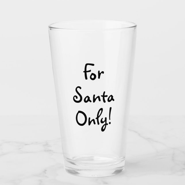 Verre Lait pour le Père Noël seulement ! (Devant)