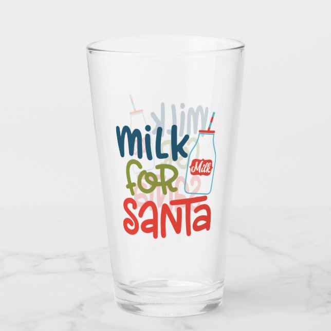 Verre Lait pour Père Noël (Devant)