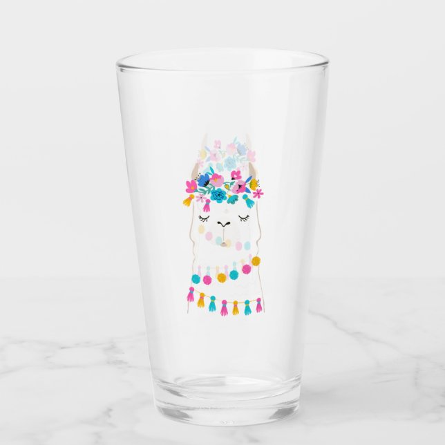 Verre Lama floral mignon (Devant)