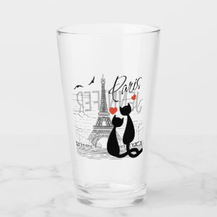 Verre L'amour des chats à Paris