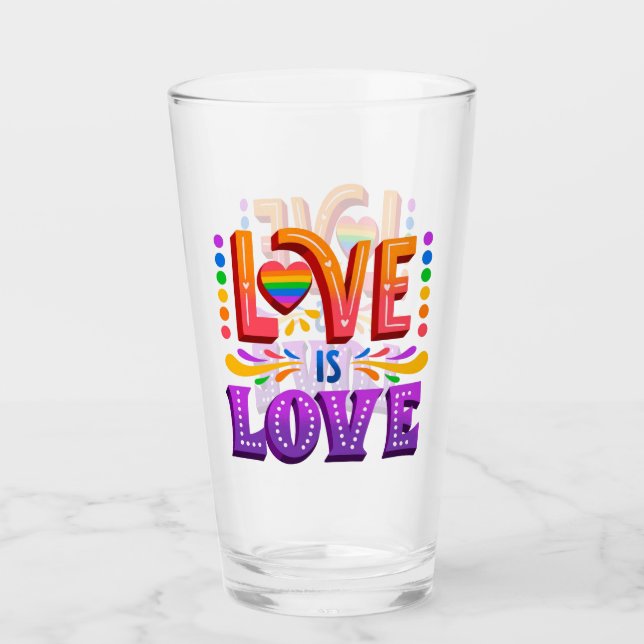 Verre L'amour est l'amour (Devant)