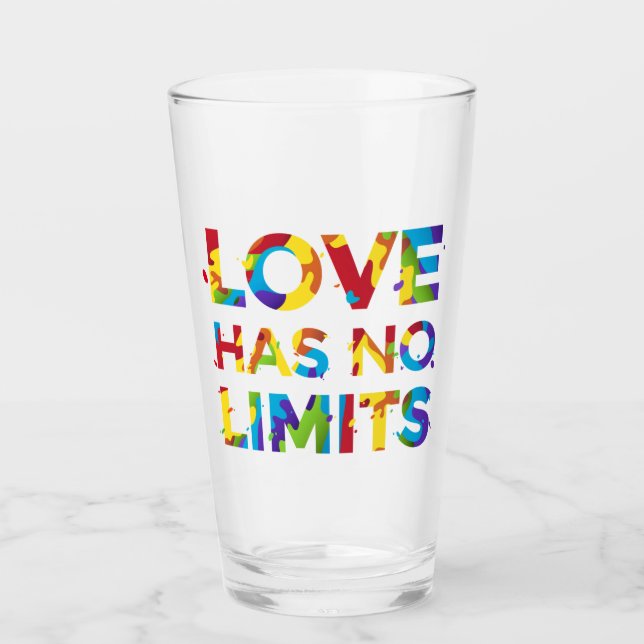 Verre L'amour n'a pas de limites (Devant)