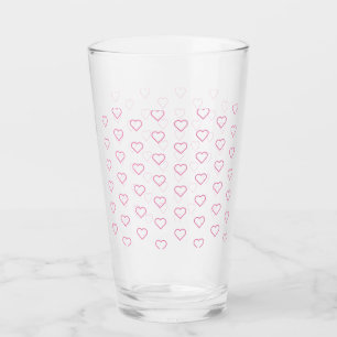 Verre L'Amour rose - Ajoutez vos couleurs - Coeurs