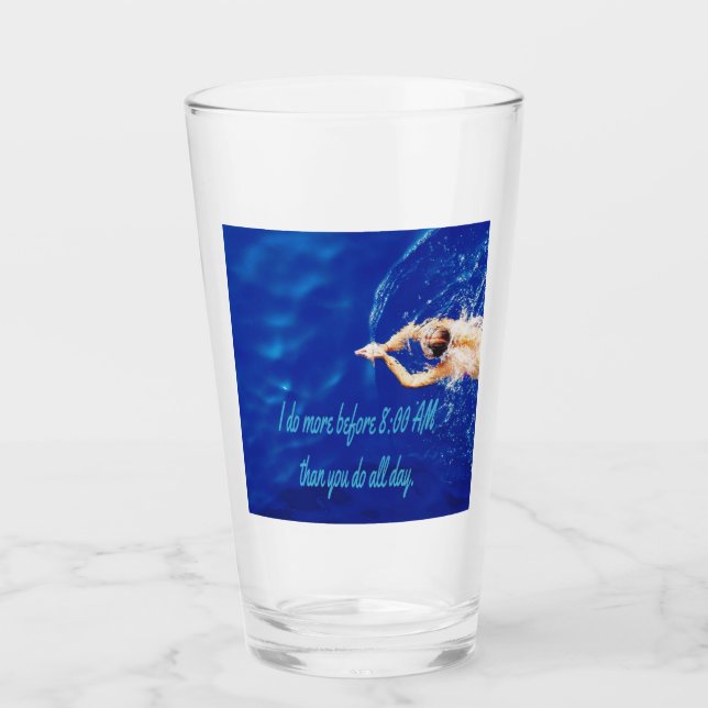 Verre Lap Swim Team Motivational Inspiration (Devant)