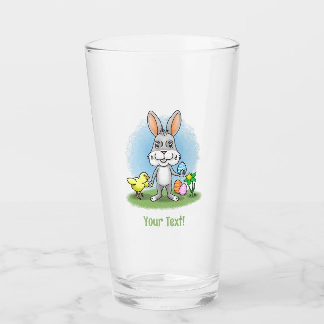 Verre Lapin de Pâques et la Poule (Devant)
