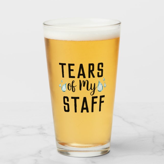 Verre Larmes de mon personnel Monde meilleur patron touj (Devant (rempli))