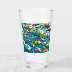 Verre L'art coloré du poisson sous-marin