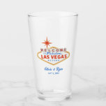 Verre Las Vegas Destination Mariage Keepsaké Cadeau<br><div class="desc">Préparez-vous pour un mariage Las Vegas mémorable avec ces lunettes mariage personnalisables.</div>