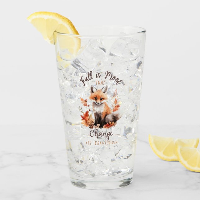 Verre L'Automne Est La Preuve Que Le Changement Est Beau (Devant glace)