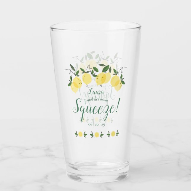 Verre Lavage de citron vert pour la mariée (Devant)