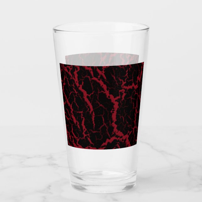 Verre Lave de l'espace fissuré - Bourgogne (Devant)